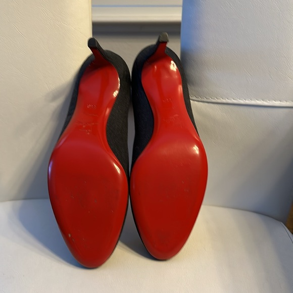 CHRISTIAN LOUBOUTIN Simple Pump 70 Grey Textile Denim Shoes Heels 39.5 👠 - Picture 6 of 12